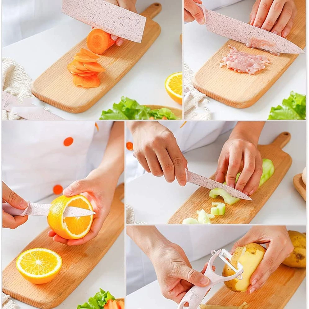 B.S.B 6 In 1 Evcrierh Corrugated knife Kitchen Knife Pisau Dapur KITCHEN KNIVES - Image 4