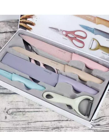 B.S.B 6 In 1 Evcrierh Corrugated knife Kitchen Knife Pisau Dapur KITCHEN KNIVES