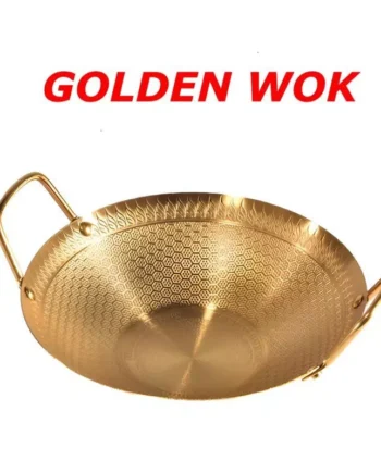 Non-stick honeycomb griddle/double-ear steel wok