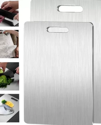 Stainless Steel Double-Sided Cutting Board Antibacterial & Mildew-Proof Multifunctional Kitchen