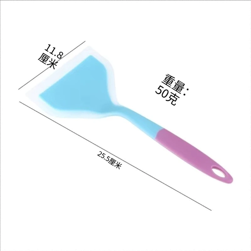 Silicone Wide Omelette Pan Spatula Tamagoyaki Shovel Pancake Non Stick Scraper - Image 2
