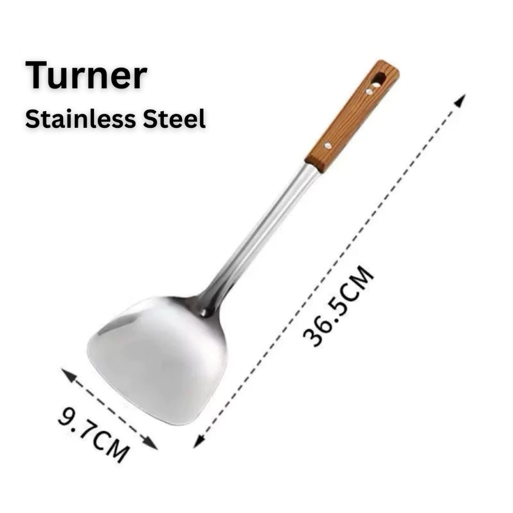 Cooking utensils Stainless Steel Kitchen Tool Kitchen Utensils Turner Ladle Rice Scoop Skimmer Rice Soup - Image 2