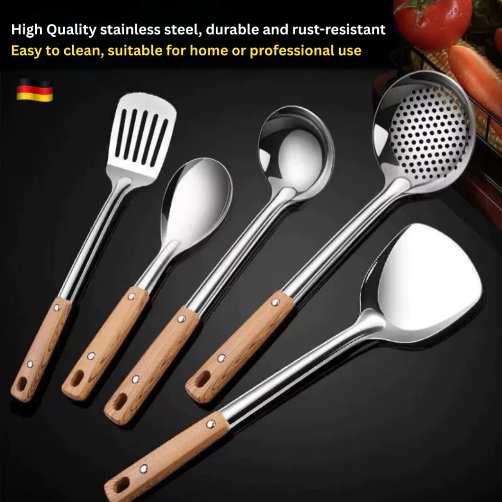 Cooking utensils Stainless Steel Kitchen Tool Kitchen Utensils Turner Ladle Rice Scoop Skimmer Rice Soup
