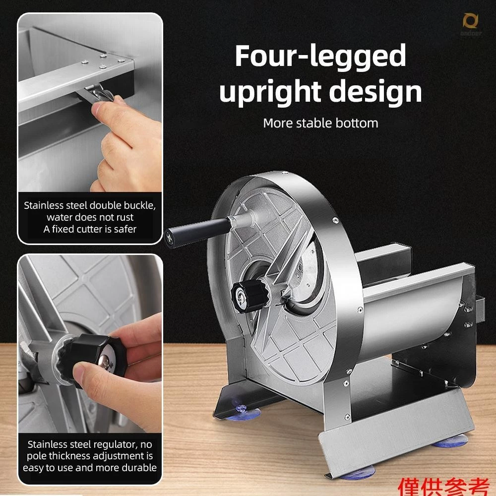 Commercial Manual Vegetable Fruit Slicer 0.2-1mm Adjustable Thickness Stainless Steel Manual Vegetable Cutter Machine