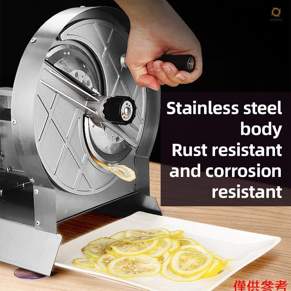 Commercial Manual Vegetable Fruit Slicer 0.2-1mm Adjustable Thickness Stainless Steel Manual Vegetable Cutter Machine - Image 4