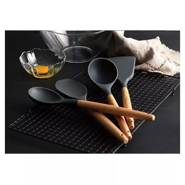 1pcs BPA Free Silicone Spatula Heat Resistant Soup Spoon Non-stick Cooking Noodle Spaghetti Shovel Kitchen Utensil Tool - Image 2