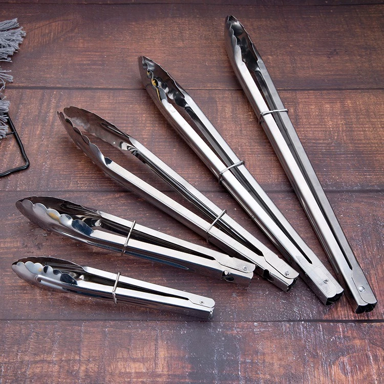 Stainless Steel Tong Food Clip BBQ Tongs Tweezer Penyepit Makanan Cooking Tongs Utensil Kitchen Bar Grill Steak Cooking - Image 3